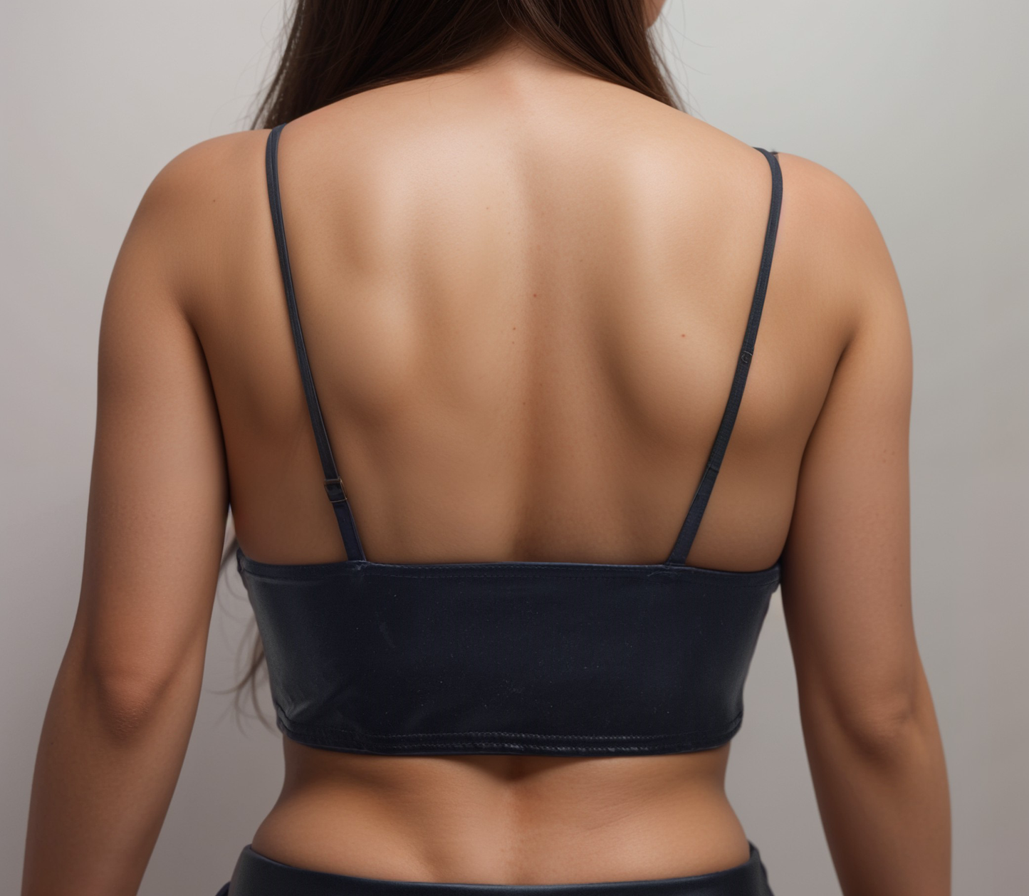 Women's Girls Black Faux PU Leather look Black Bralette Womenswear